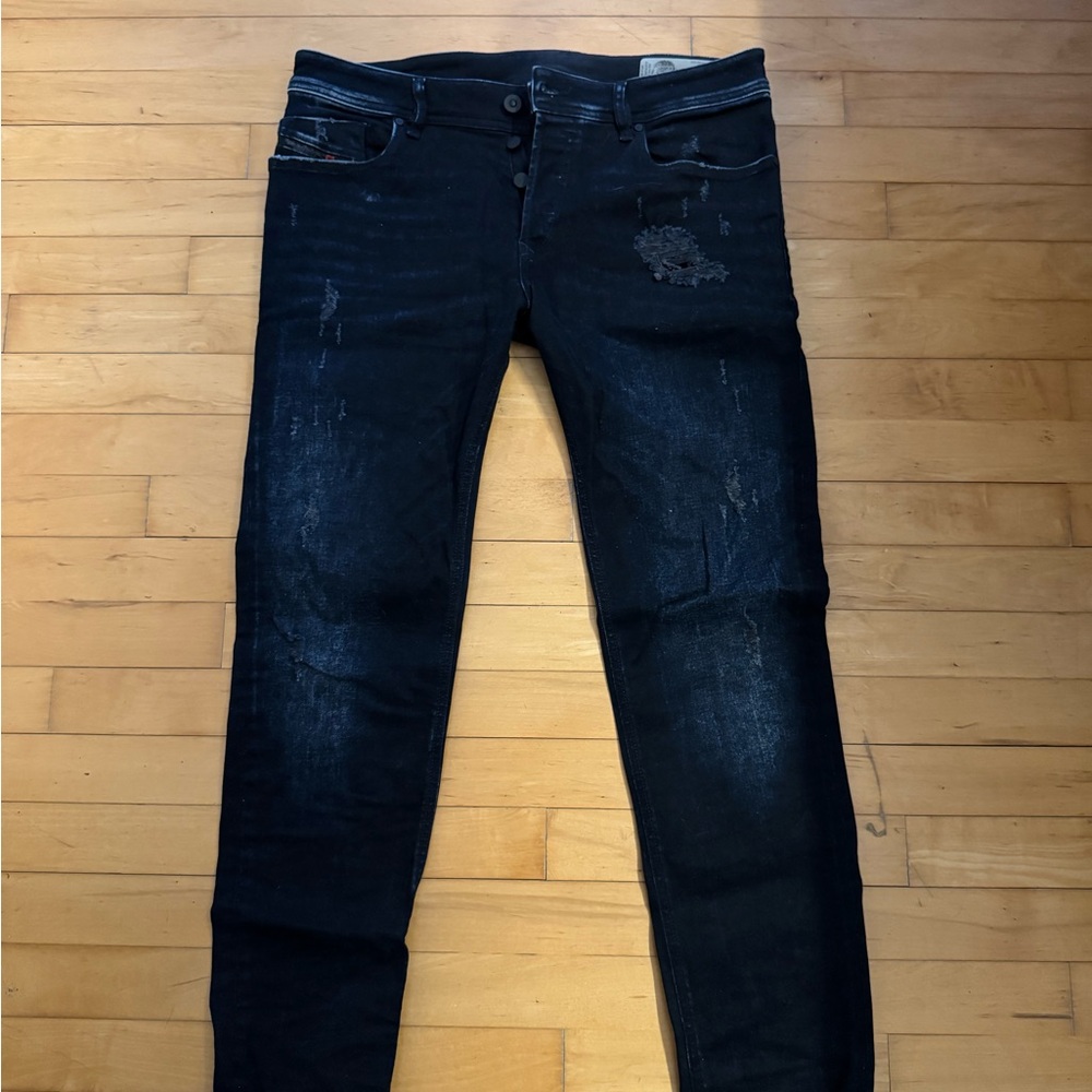 New Diesel Men's Dark Wash Skinny Jeans